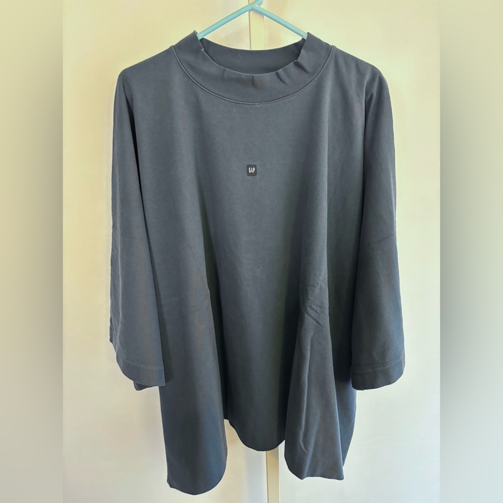 Yeezy Gap T Shirt Engineered By Balenciaga Blue Center Logo XL